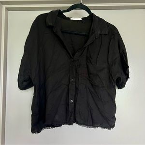 Bella Dahl Crop Boxy Button Down